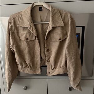 SHEIN Tan Corduroy Jacket